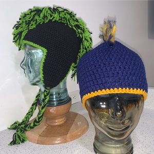 MOHAWK knitted crocheted winter hat beanie